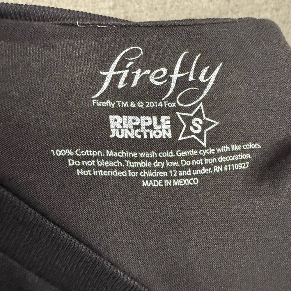 Captain Mal Firefly Graphic Tee Size Small Sci Fi - Picture 4 of 4
